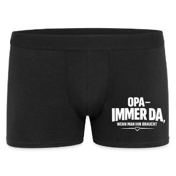 Always there when you need it - Men's Boxer Shorts - black - Front
