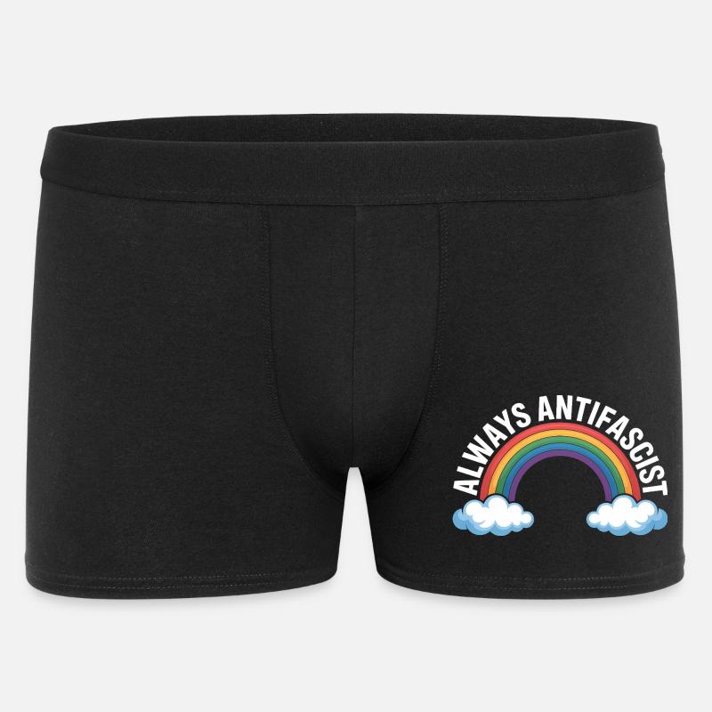 Always Antifascist – Antifa Tee - Männer Boxer Shorts - Schwarz