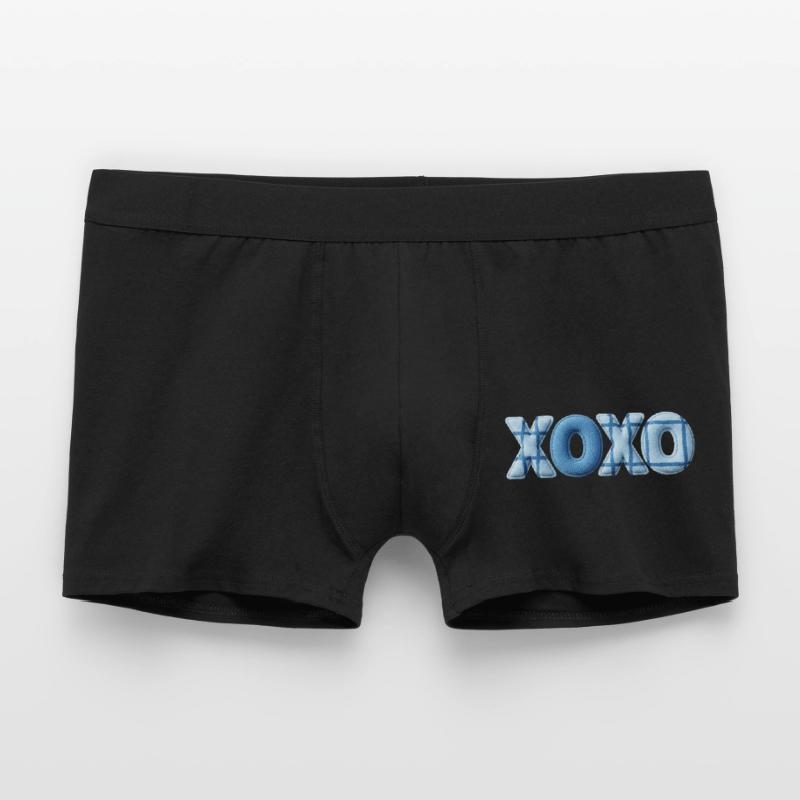 XOXO Patchwork Look mit Stoff Optik Männer Boxer Shorts