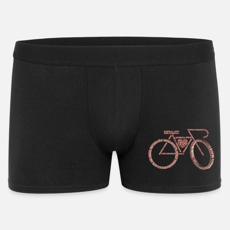 Fahrradsprachen Valentinstag V1 - Männer Boxer Shorts - Schwarz