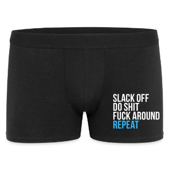 Slack, relâchez, répétez - Boxer Homme - noir - Devant