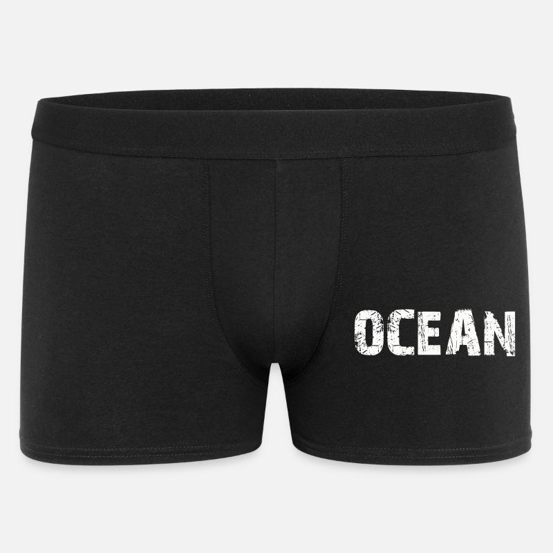 OCEAN - Männer Boxer Shorts - Schwarz