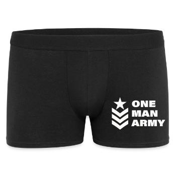one man - Men's Boxer Shorts - black - Front