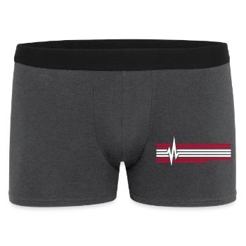 Battement de cœur Autriche ECG Autriche Autrichiens - Boxer Homme - charbon - Devant
