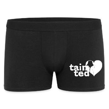 tainted love inspired by Soft C - Männer Boxer Shorts - Schwarz - Vorne