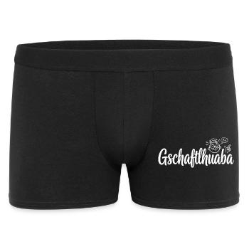 Gschaftlhuaba – Bavarian know-it-all - Men's Boxer Shorts - black - Front