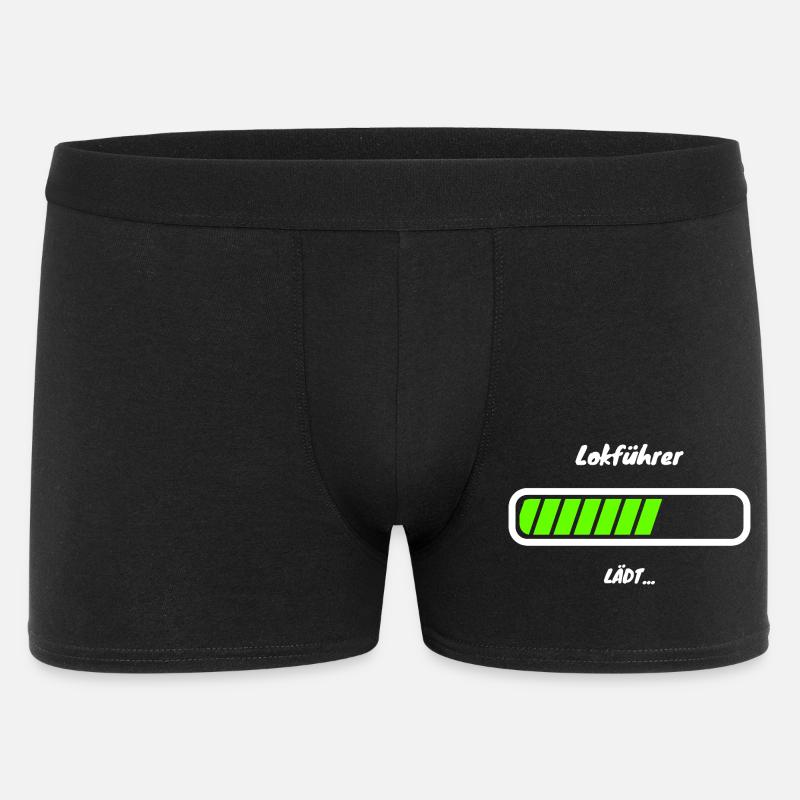 Lokführer Ladebalken Ausbildung Beruf - Männer Boxer Shorts - Schwarz
