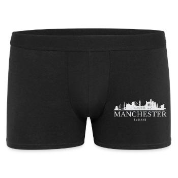 Manchester Skyline, Manchester England - Men's Boxer Shorts - black - Front