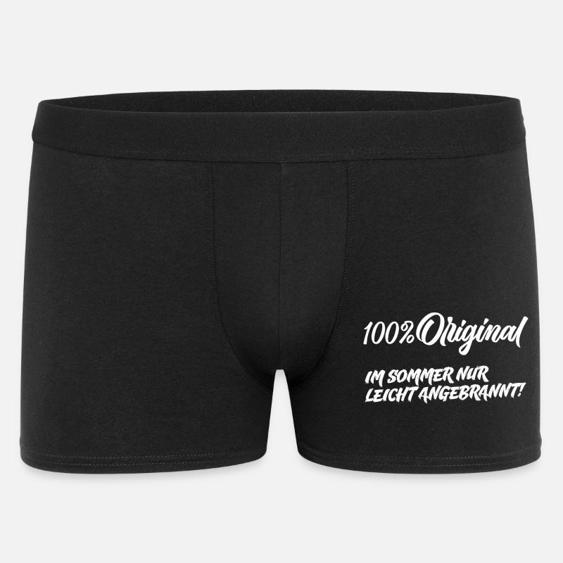 100% Original – leicht angebrannt - Männer Boxer Shorts - Schwarz