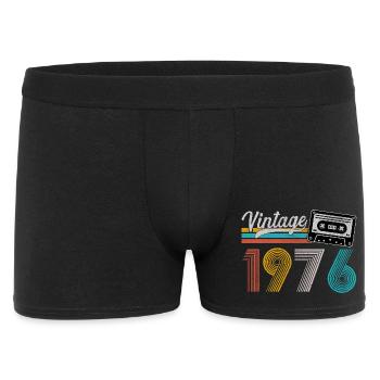 1976 Vintage Retro Birthday Gift - Men's Boxer Shorts - black - Front