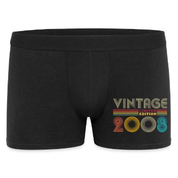2008 Vintage Rétro Cadeau d’anniversaire - Boxer Homme - noir - Devant