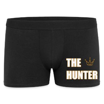 THE HUNTER – Déclaration audacieuse sur la nature et la chasse - Boxer Homme - noir - Devant