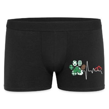 Clover Heart Pattern Mix - Men's Boxer Shorts - black - Front