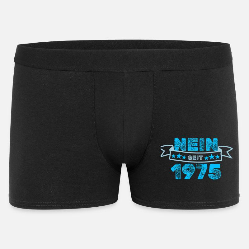 Nein 1975 - Männer Boxer Shorts - Schwarz
