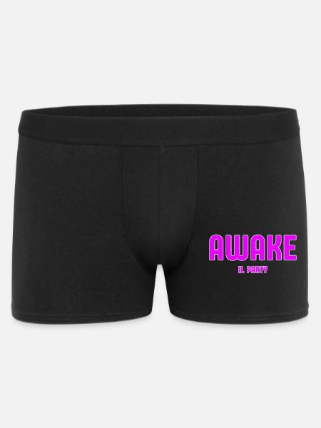 Awake Party Neon Pink - Männer Boxer Shorts - Schwarz