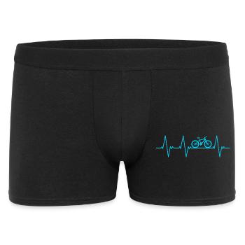Bicycle Heartbeat ECG - Men's Boxer Shorts - black - Front