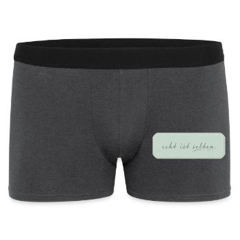 Le réel est rare – Typographie minimaliste - Boxer Homme - charbon - Devant