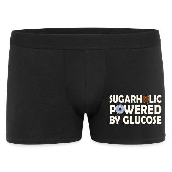 Sugarholic alimenté par le glucose - Boxer Homme - noir - Devant
