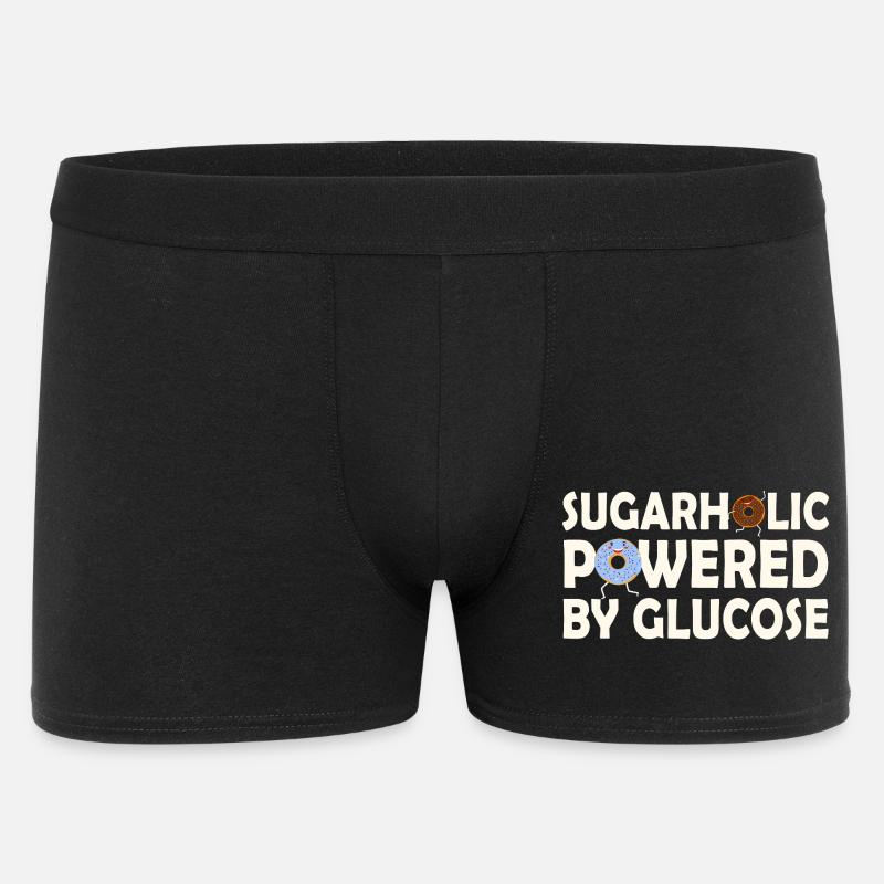 Sugarholic alimenté par le glucose - Boxer Homme - noir