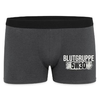 Mechaniker Schrauber Werkstatt Blutgruppe - Männer Boxer Shorts - Anthrazit - Vorne