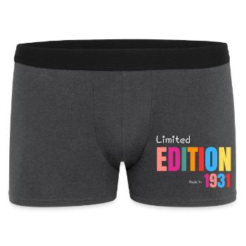 Limited edition Made in 1931 - Men's Boxer Shorts - charcoal grey - Front