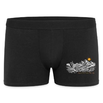 Hiker Sunrise Destination Relief Light - Men's Boxer Shorts - black - Front