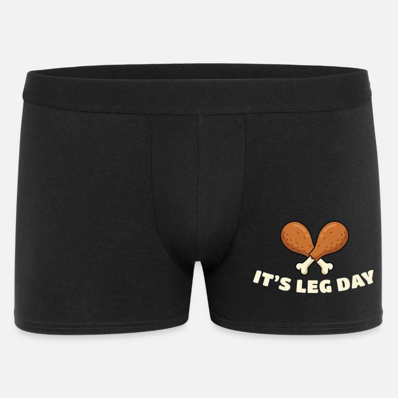 Leg Day Drumsticks Duo - Männer Boxer Shorts - Schwarz
