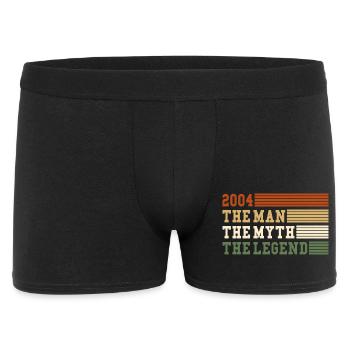 2004 The Man Myth Legend 2004 | vintage!! - Men's Boxer Shorts - black - Front