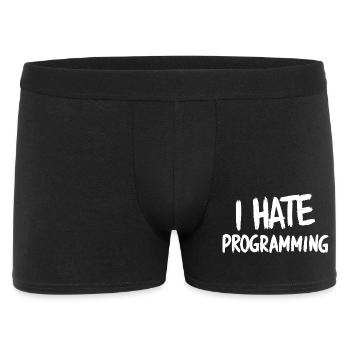I Hate Programming Fun PC CPU Programmer - Men's Boxer Shorts - black - Front