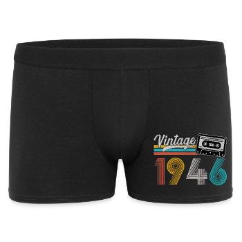 1946 Vintage Rétro Cadeau D'anniversaire - Boxer Homme - noir - Devant
