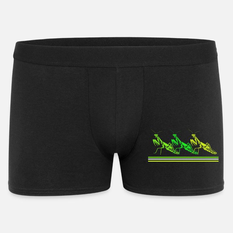 Mantis Gottesanbeter Gottesanbeterin - Männer Boxer Shorts - Schwarz
