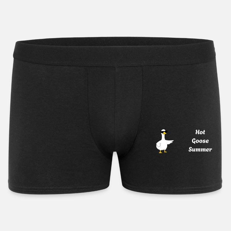 Hot Goose Summer - Männer Boxer Shorts - Schwarz