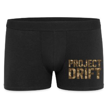 Project Drift Camouflage Tuning Statement - Men's Boxer Shorts - black - Front