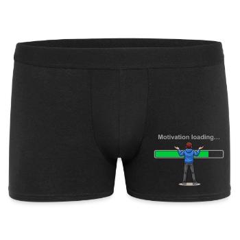 Motivation qui charge... Veuillez patienter - Boxer Homme - noir - Devant