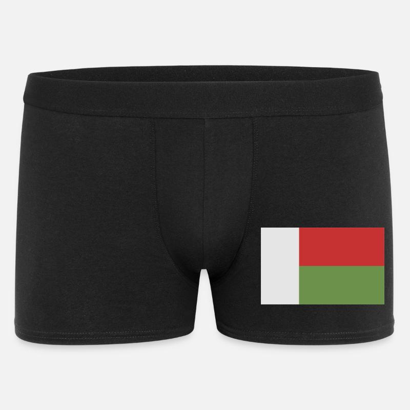 Madagaskar-Flagge - Männer Boxer Shorts - Schwarz