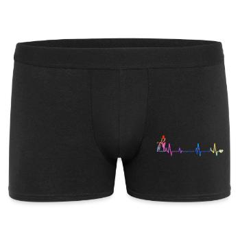 Rainbow Pulse Silhouette - Men's Boxer Shorts - black - Front