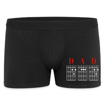 Gitarrist Gitarre Dad - Männer Boxer Shorts - Schwarz - Vorne