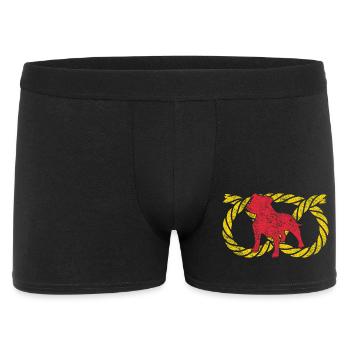 Staffordshire Bull Terrier Staffy Dog Symbol - Männer Boxer Shorts - Schwarz - Vorne