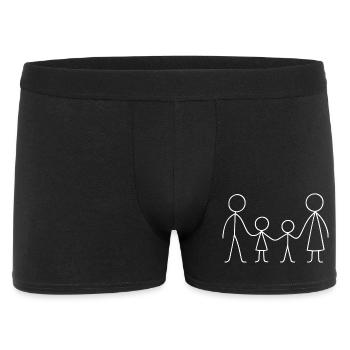 Minimalist Family Line Mother Father Family - Men's Boxer Shorts - black - Front