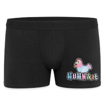 HUHNikat Chicken Fans - Rooster - Rooster - Organic - Men's Boxer Shorts - black - Front