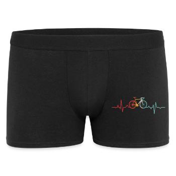 Bicycle heartbeat vintage - Men's Boxer Shorts - black - Front