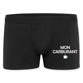 MON CARBURANT | Humour café - Boxer Homme - noir - Devant
