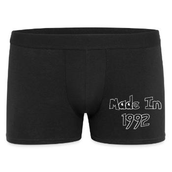 Réalisé en 1992 – Typographie rétro - Boxer Homme - noir - Devant