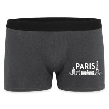 Paris City of Light Silhouette - Men's Boxer Shorts - charcoal grey - Front