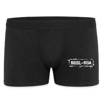 Beisl-Bua – Viennese dialect cult saying - Men's Boxer Shorts - black - Front