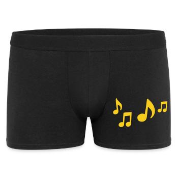 Contraste des notes jaunes - Boxer Homme - noir - Devant