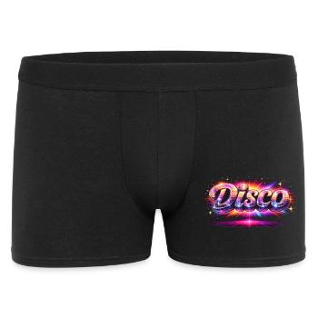 Disco Lettering Neon 80s Style - Men's Boxer Shorts - black - Front