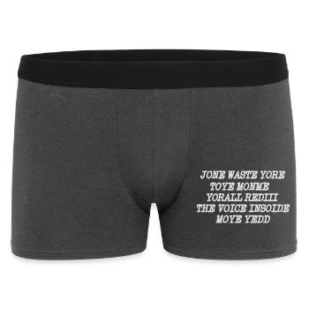 JONE GASPILLE TON JOUET MONME YORALL REDIII LA VOIX - Boxer Homme - charbon - Devant