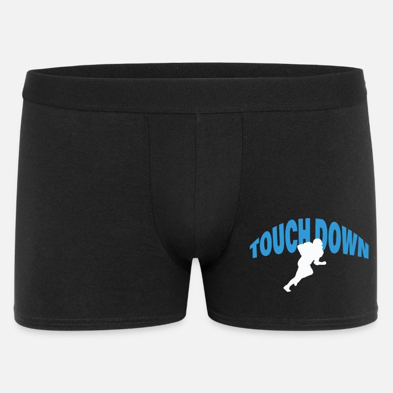 TOUCH DOWN - Männer Boxer Shorts - Schwarz