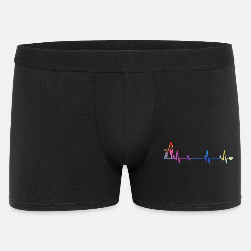 Pulsierende Farbfigur Kunst - Männer Boxer Shorts - Schwarz
